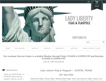 Tablet Screenshot of ladylibertyflag.com